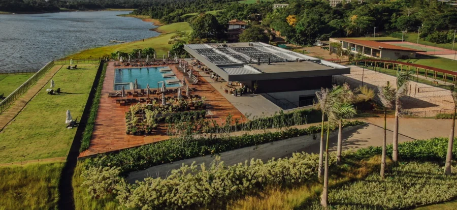 vista aerea do clara ibiuna