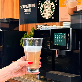 bebidas oferecidas no Starbucks do Resort