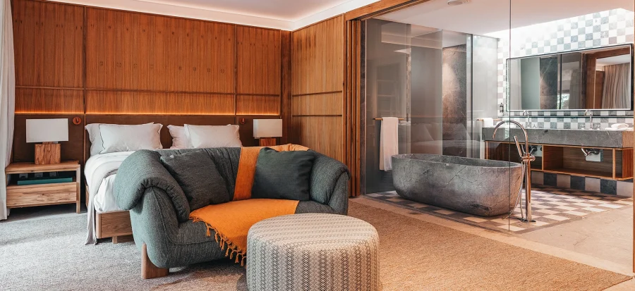 Vista do bangalo master do clara arte